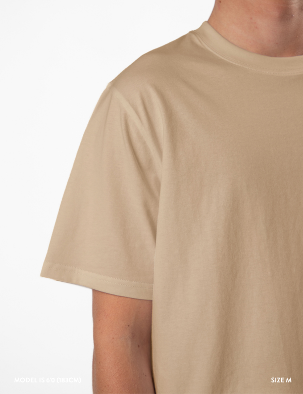 Heavy Weight Tee Short Sleeve Loose Fit - Fawn