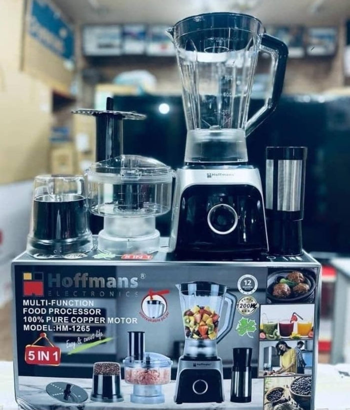 Hoffmans 5-in-1 Food Processor & Blender HM-1265