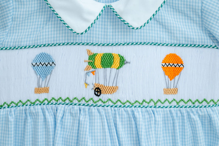 Hot Air Balloons Smocked Benjamin Jonjon