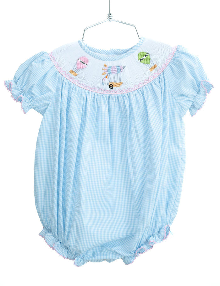 Hot Air Balloons Smocked Birdie Bubble