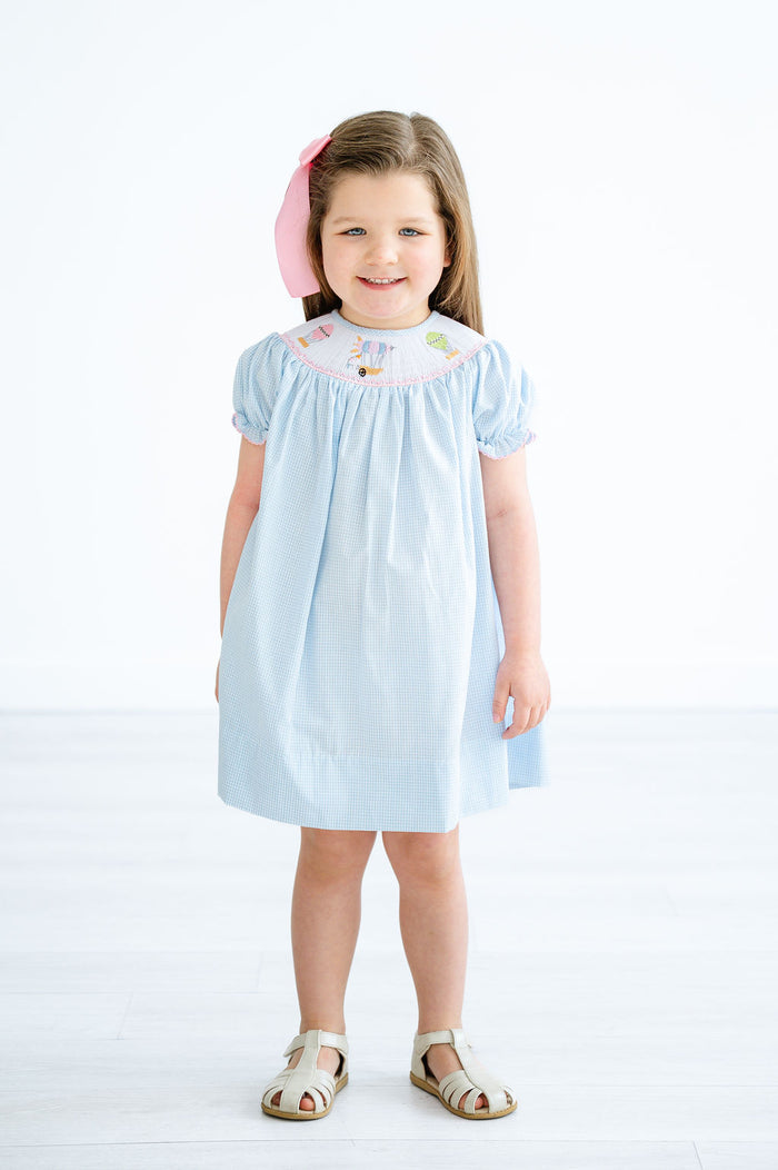Hot Air Balloons Smocked Helen Dress