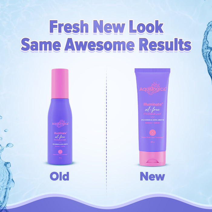 Illuminate moisturizer pack showing fresh new packaging