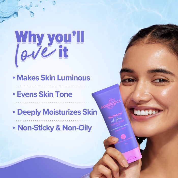 Aqualogica purple moisturizer for bright skin