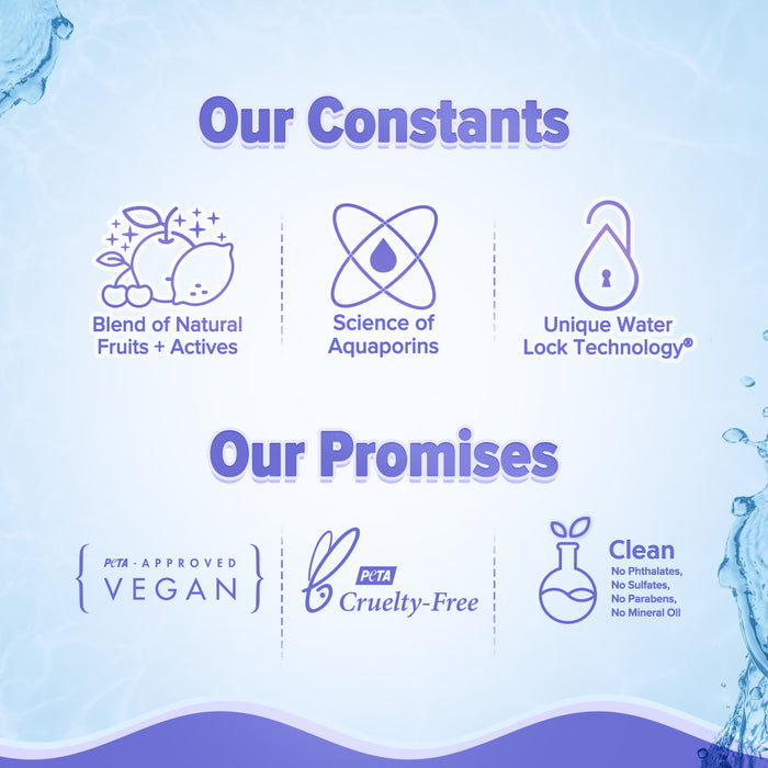 Clean formula badges for vegan, cruelty-free and safe skincare