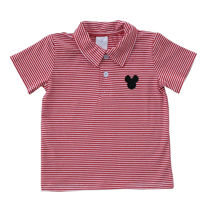 Itsy Bitsy Red Magical Stripe Polo