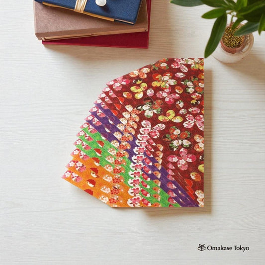 Japanese Washi Chiyogami Four Seasons Cherry Blossom