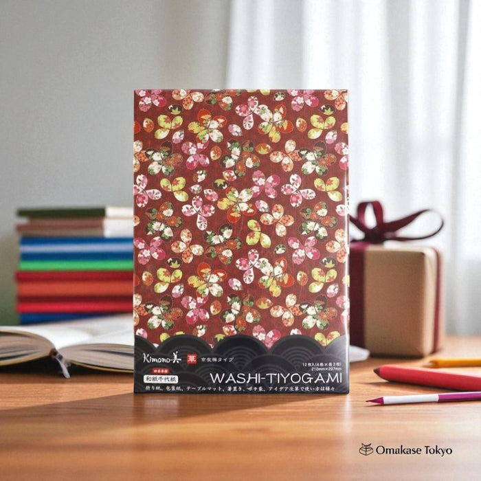 Japanese Washi Chiyogami Four Seasons Cherry Blossom