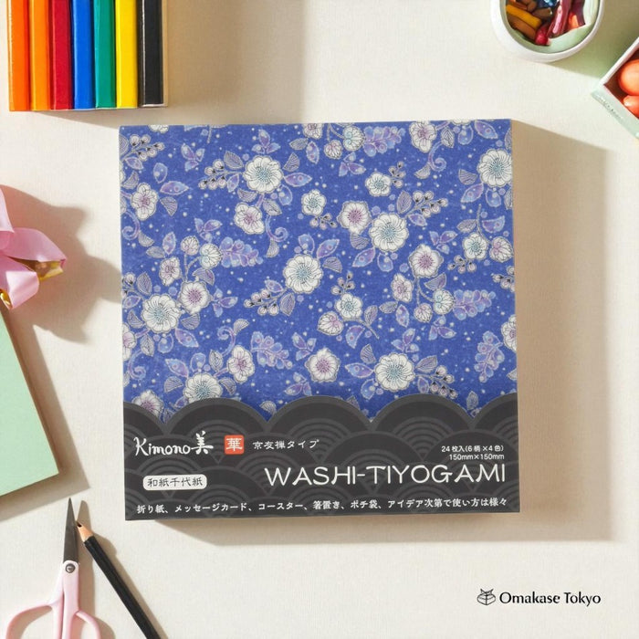 Japanese Washi Chiyogami Hana Kyo Yuzen Type2