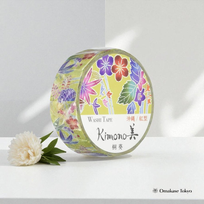 Japanese Washi Masking Tape Okinawa Bingata Kiriaoi