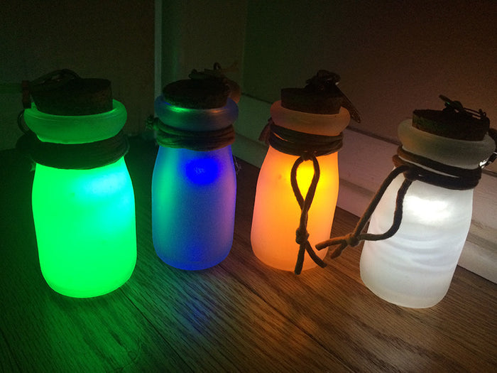 JAR LIGHT- GLOW IN THE DARK, LED