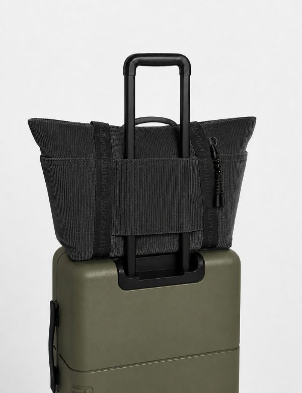 Jasper Tote - Charcoal Corduroy