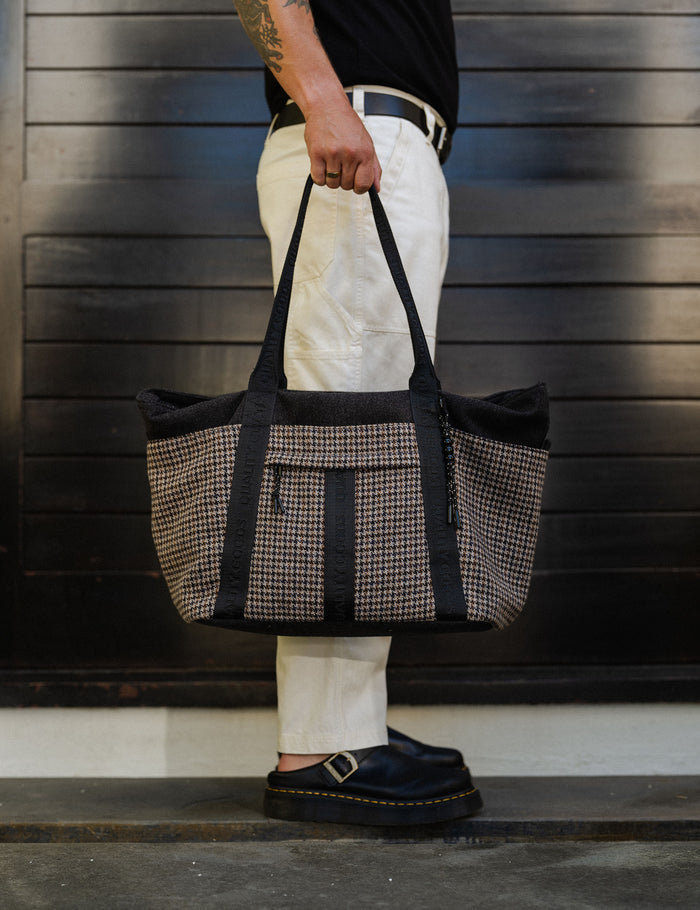 Jasper Tote - Houndstooth Herringbone