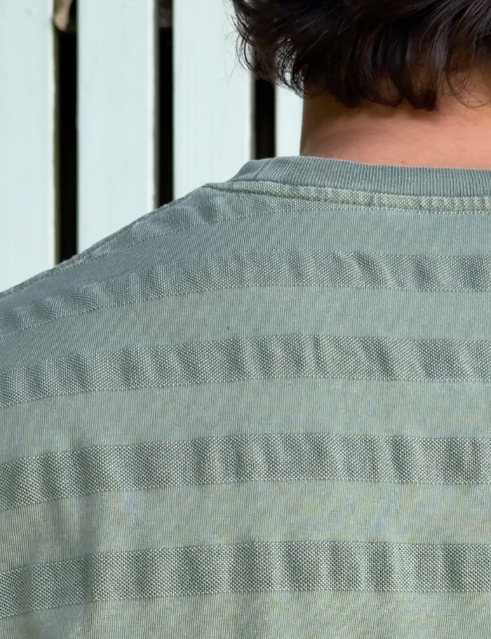 Joe Engineer Stripe Oversized Short Sleeve Tee - Army