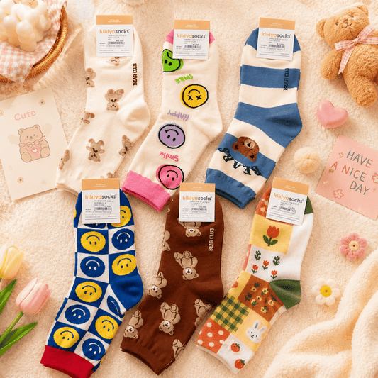 Kikiya Socks (1 Pair) - WAKRA جوارب كيكيا - Princess Cosmetics Qatar