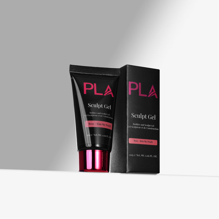 PLA Sculpt Gel black tube and packaging on a gray background