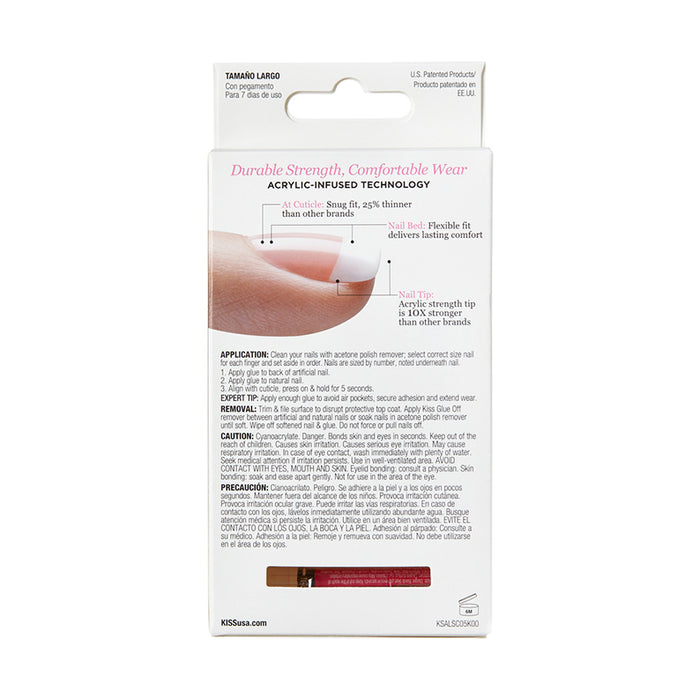 Kiss Salon Acrylic French [Paris Lover] #Sf01