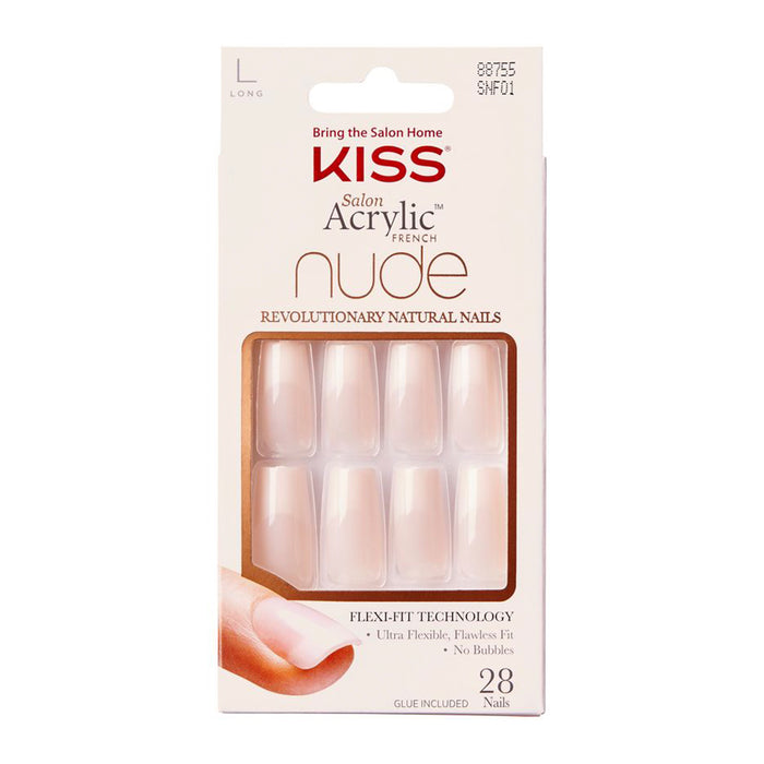 Kiss Salon Acrylic Nude 28 Nails