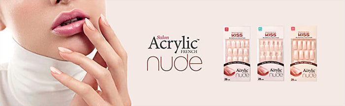 Kiss Salon Acrylic Nude 28 Nails