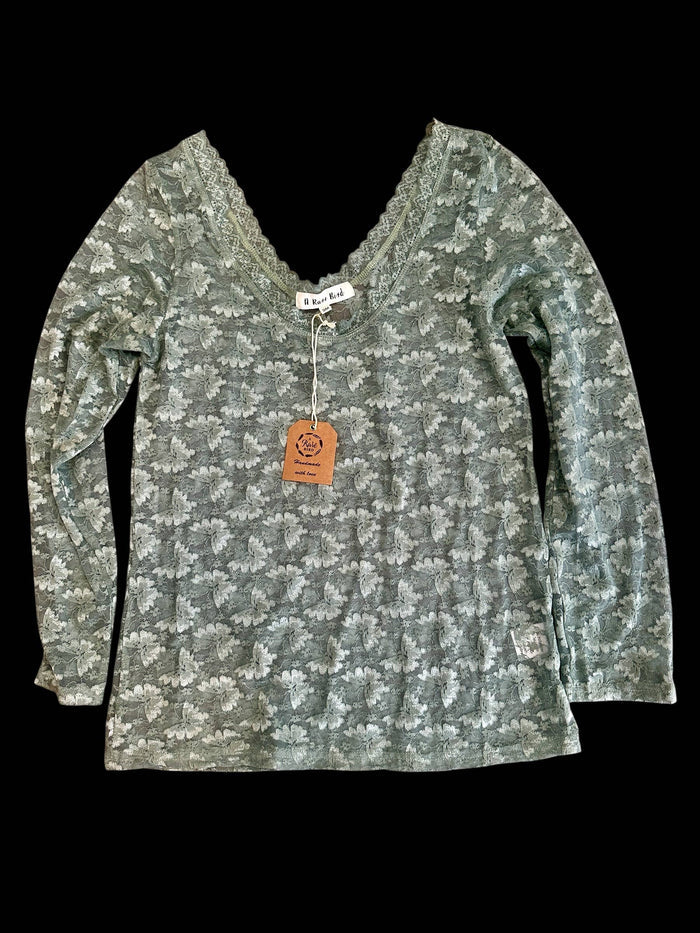 Lace Vintage Layer Shirt I Sand