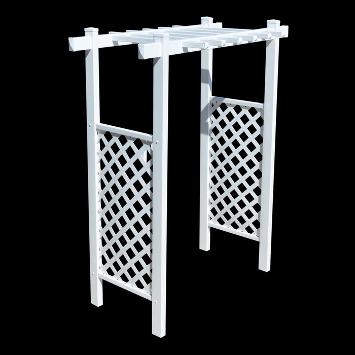 EZ Fence Arbors Laguna Lattice Vinyl Arbor 55 In W x 42" D