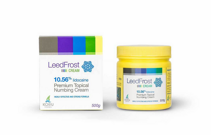 Leed Frost Cream 500g Lidocaine 10.56% Topical Numbing Anaesthetic For Procedures - SD Cosmetics Care