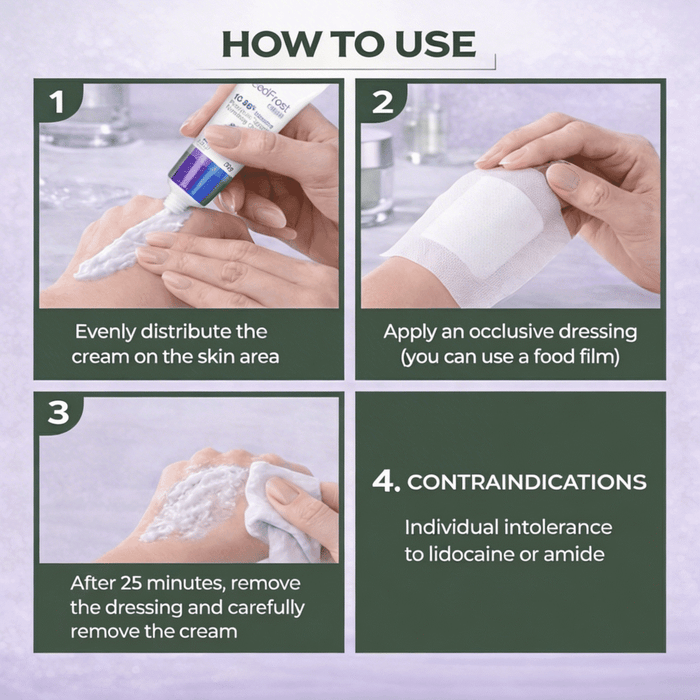 Leed Frost Cream 500g Lidocaine 10.56% Topical Numbing Anaesthetic For Procedures - SD Cosmetics Care