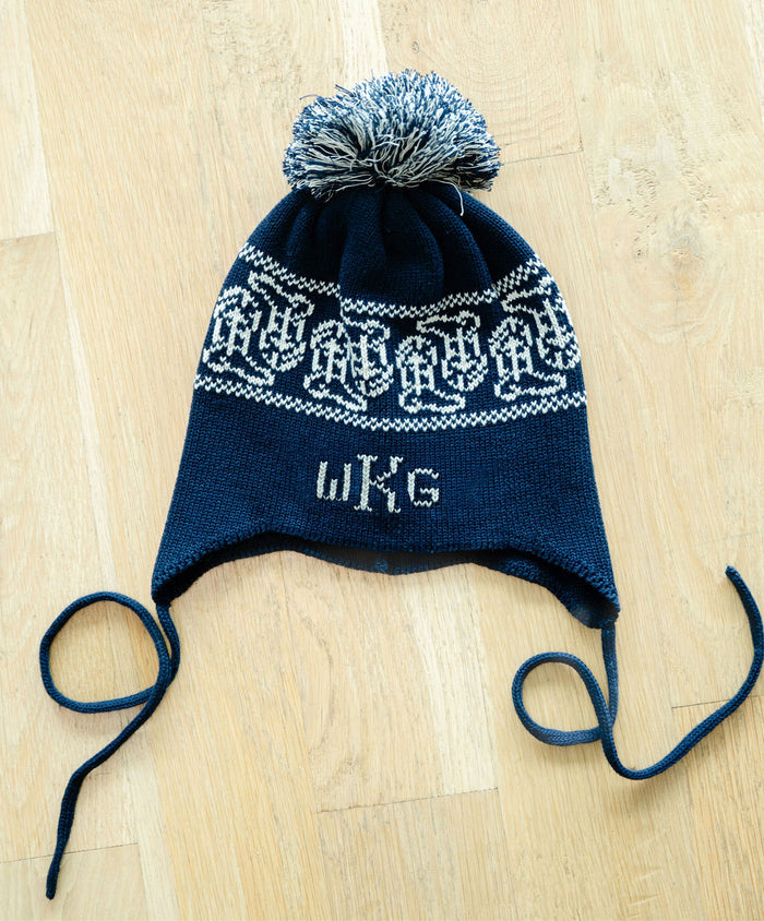 Light Blue Custom Knit Toboggan Hat