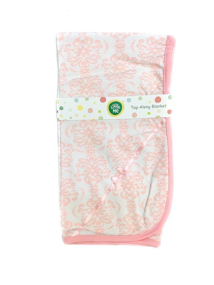 Little Me Damask Scroll Blanket