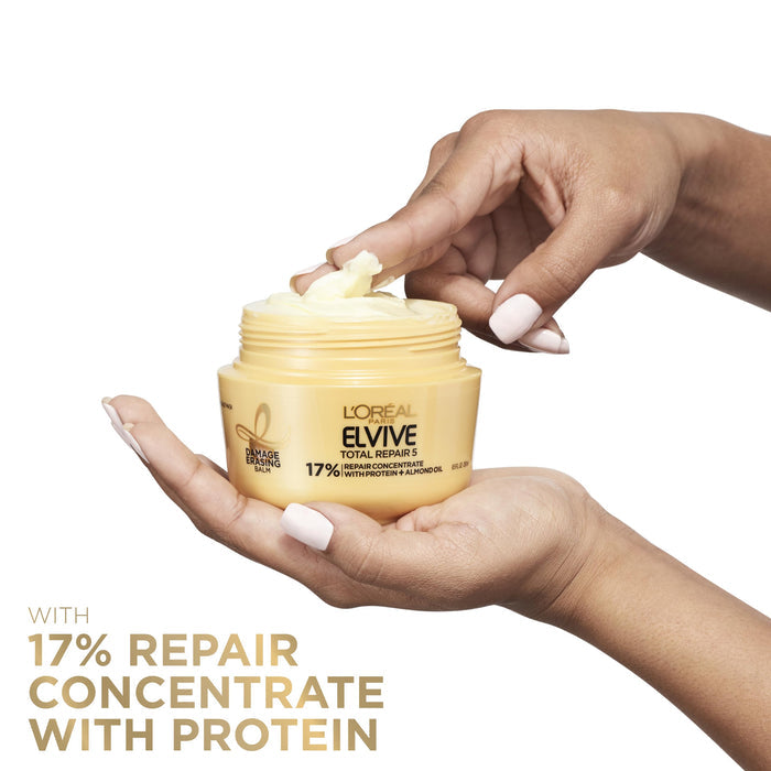 LOREAL PARIS ELVIVE total repair 5 17% repair concentrate with protein + almond oil ماسك الشعر من لوربال بارس الفيف