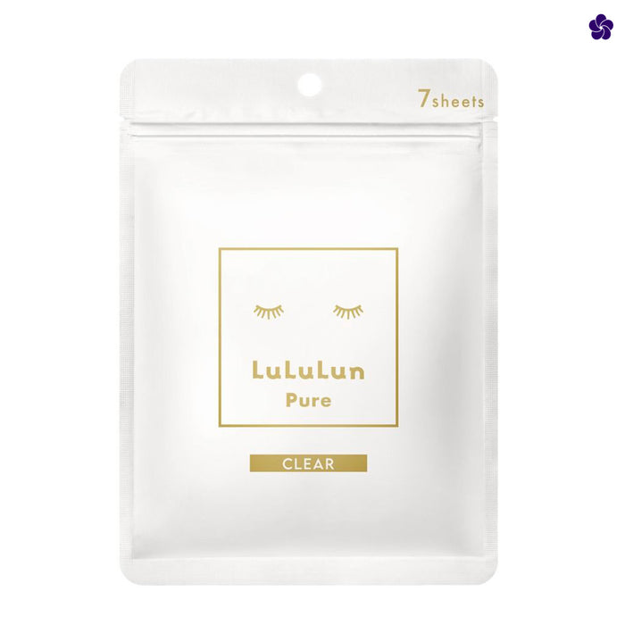 Lululun Pure Clear White. Murasaki Cosmetics. Japanese facial sheet mask. Best Japanese masks.