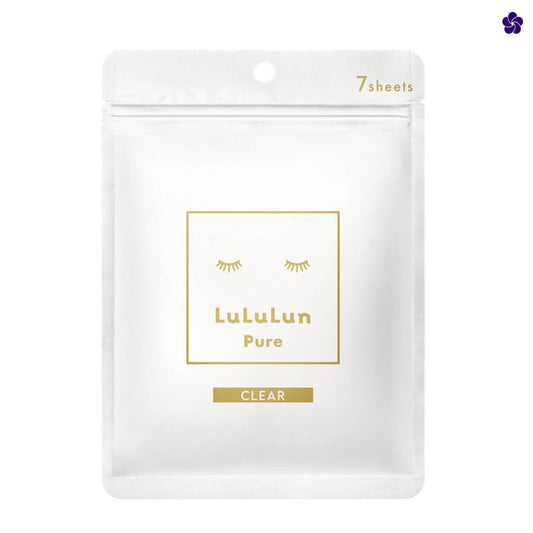Lululun Pure Clear White. Murasaki Cosmetics. Japanese facial sheet mask. Best Japanese masks.