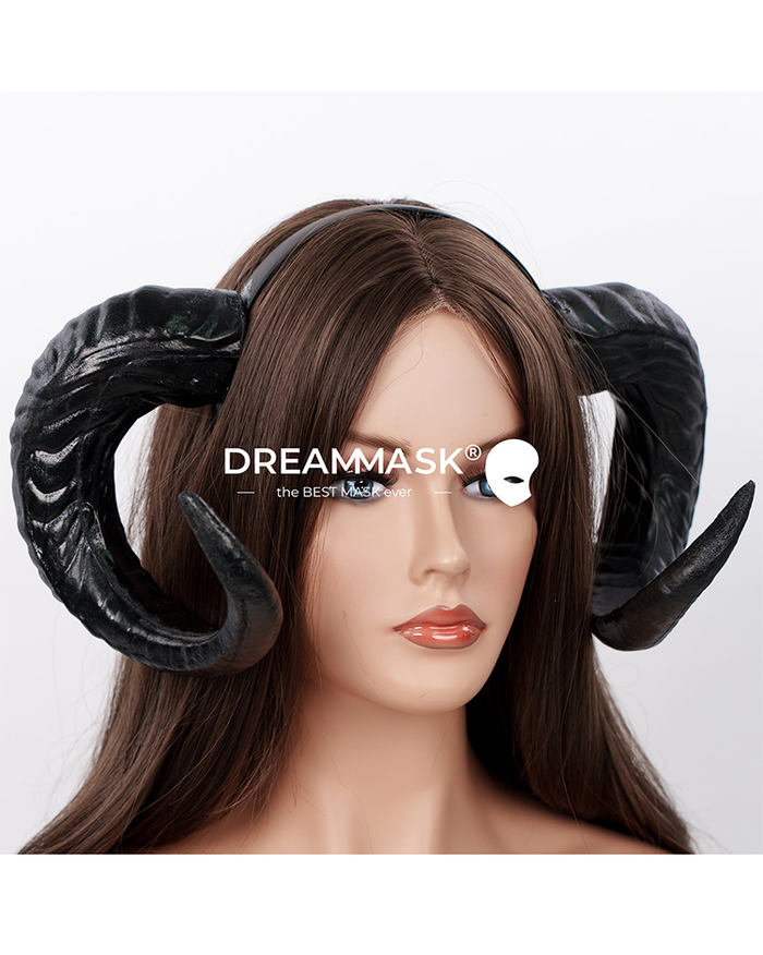 InTheMask by Moli's Demon Horns accessory featuring ram-style horns for cosplay or costume use.