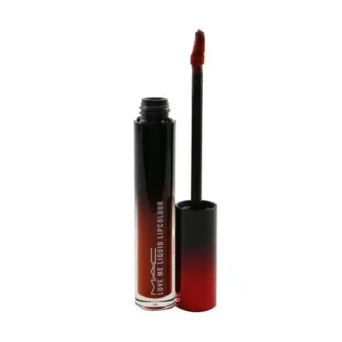 M.A.C. Love Me Liquid Lipcolour set with four shades, shown in sleek tubes, ideal for vibrant, long-lasting lip color.
