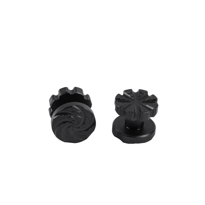 Machined Goggle Screw Set "Cyclone" Black
