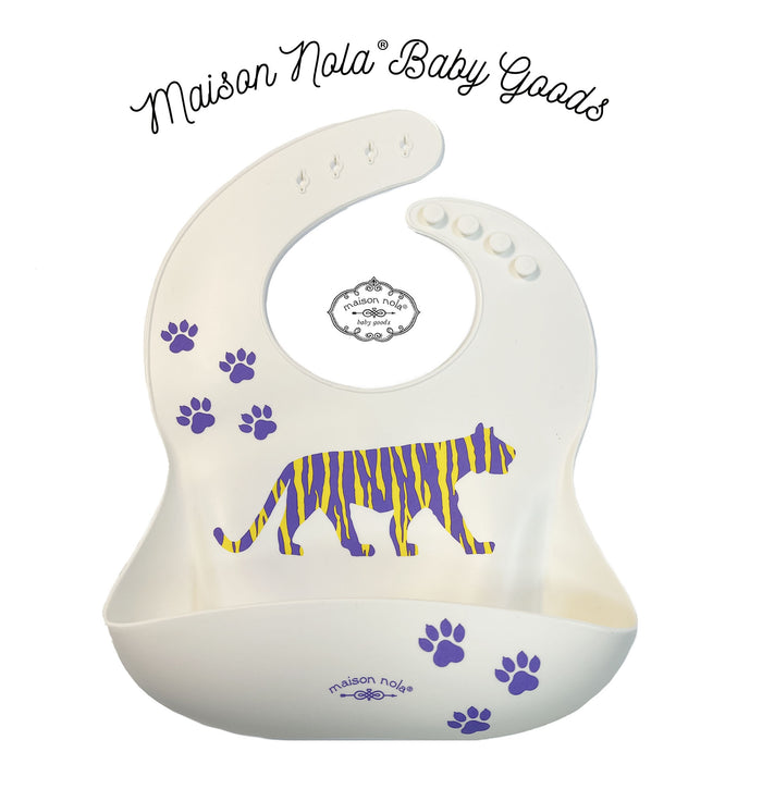 Maison Nola Silicone Tiger Bib