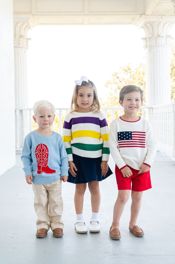 Mardi Gras Stripes Unisex Sweater