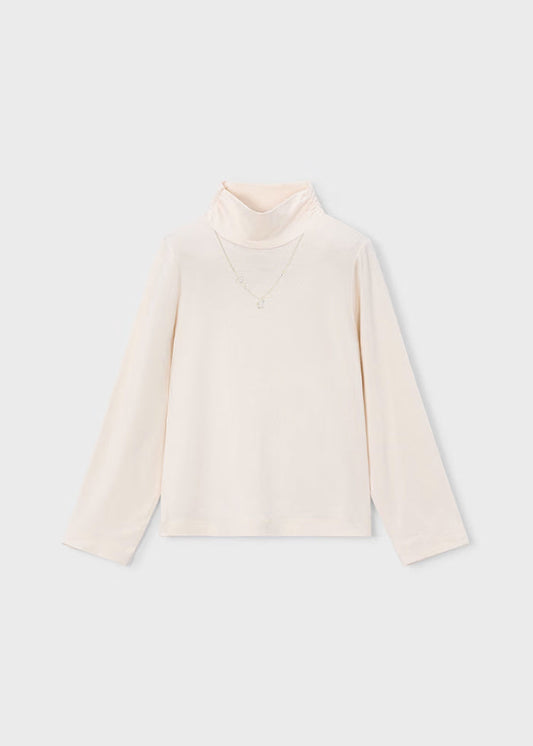 Mayoral Basic Turtleneck-Cream