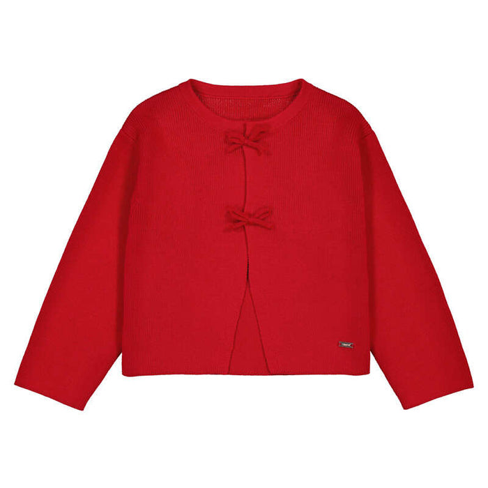 Mayoral Bow Cardigan-Red