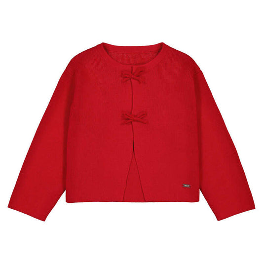 Mayoral Bow Cardigan-Red