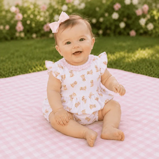 MB Sweet Golden Print Bubble-Pink
