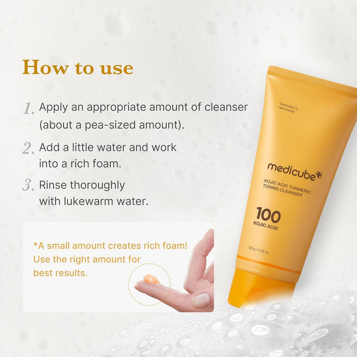 Medicube Kojic Acid Turmeric Toning Cleanser 120 g
