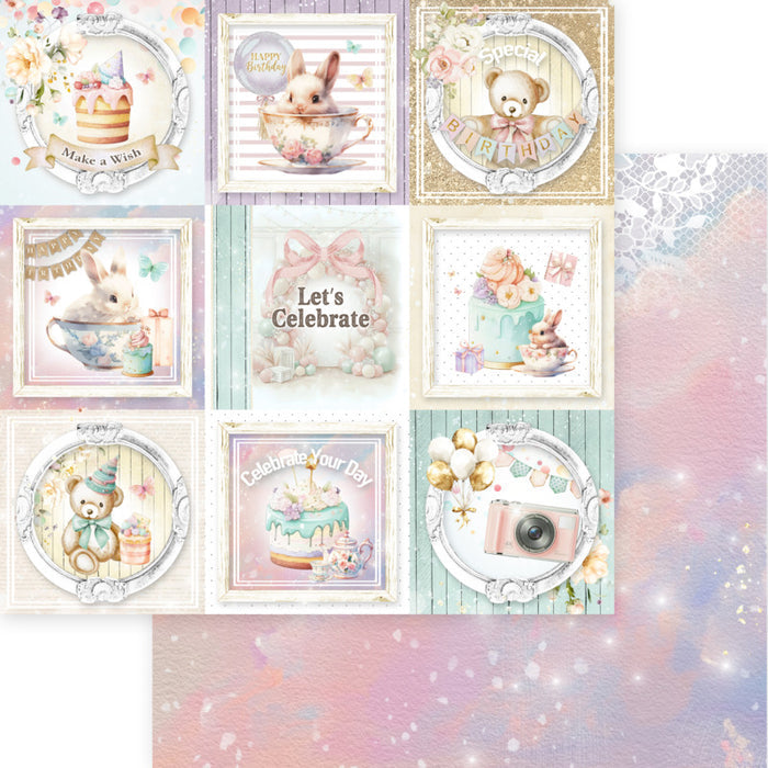 Memory Place - 12X12 Collection Pack - Happy Birthday. 12 sheets, 80lbs double sided. Available at Embellish Away located in Bowmanville Ontario Canada.