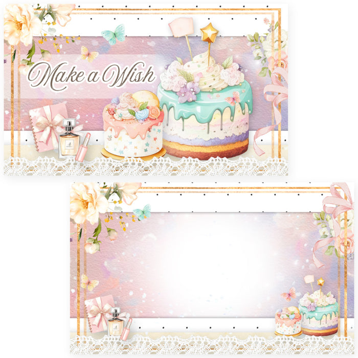 Memory Place - Journal Cards - Happy Birthday - 20/Pkg - 4 Designs/5 Each. Approx. 2.1 x 3.5. Available at Embellish Away located in Bowmanville Ontario Canada.
