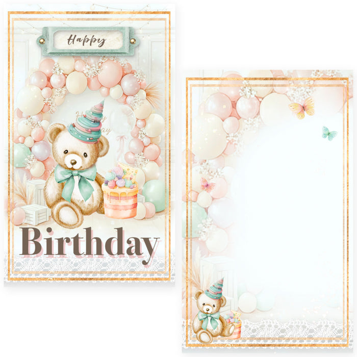 Memory Place - Journal Cards - Happy Birthday - 20/Pkg - 4 Designs/5 Each. Approx. 2.1 x 3.5. Available at Embellish Away located in Bowmanville Ontario Canada.