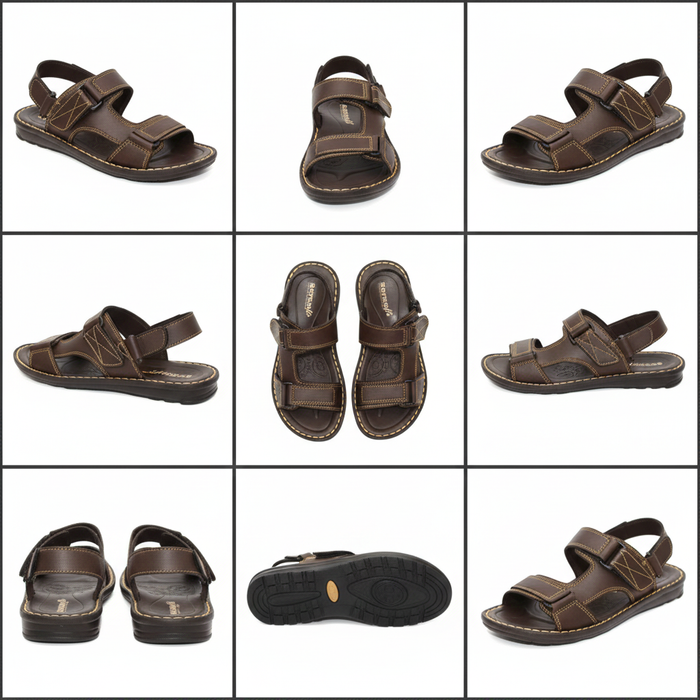 MEN SLIPPER P 0301 BROWN