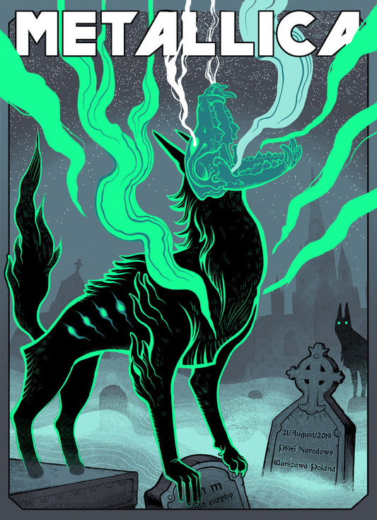 METALLICA X NAKATOMI X MISSMONSTER- BLACK SHUCK POSTER- REGULAR EDITION