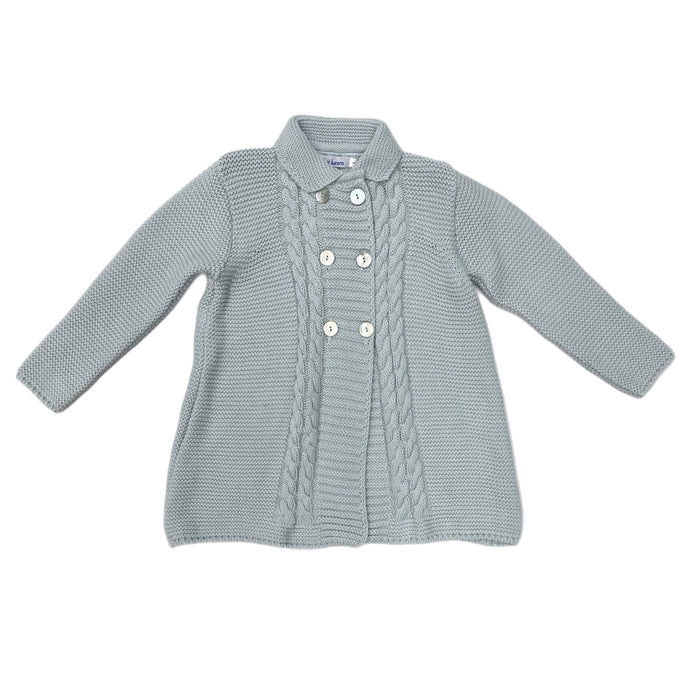 Mi Lucero Double Breasted Coat-Lt. Blue
