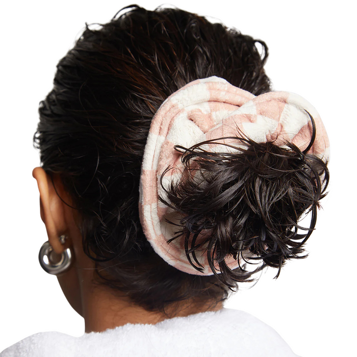 Microfiber Towel Scrunchies - Terracotta Checker