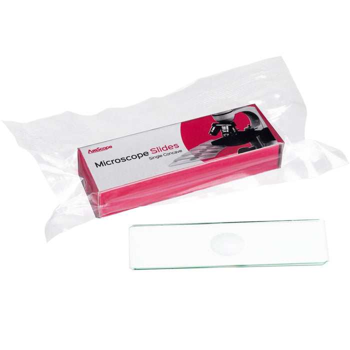 Microscope Slides Single Depression Concave Pack of 12
