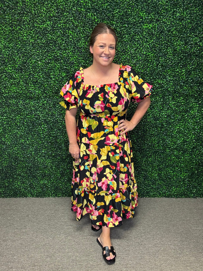 Midnight Garden Bloom Dress